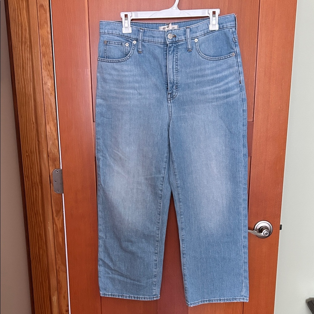 Madewell Slim Wide Leg Crop Jeans, Size 29, Light Wash, EUC!